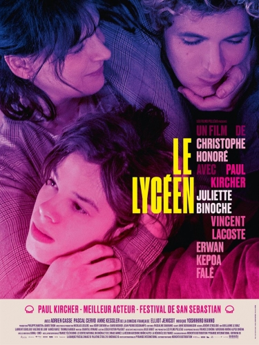 LE LYCEEN de Christophe Honoré, cinéma, Paul Kircher, Vincent Lacoste, Juliette Binoche, Erwan Kepoa Falé