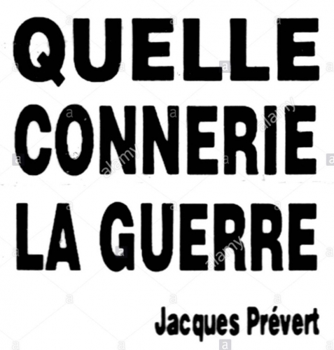 badge-sold-during-gulf-war-quote-jacques-prvert-quelle-connerie-la-CW8TR7.jpg