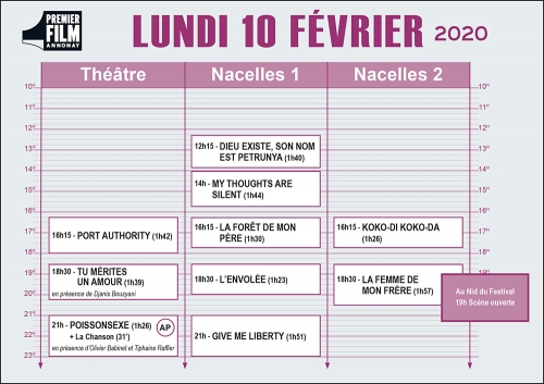 festival annonay 2020,programme du jour