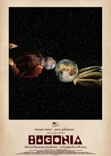 BUGONIA, Yorgos Lanthimos, cinéma, Emma Stone, Jesse Plemmons, Aidan Delbis, Alicia Sylverstone, Stavros Halkias