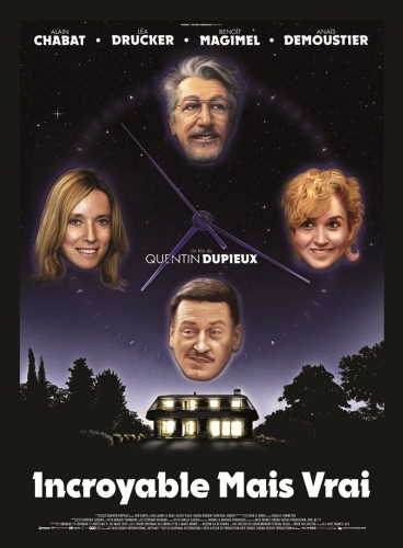 INCROYABLE MAIS VRAI de Quentin Dupieux, cinéma,  Alain Chabat, Léa Drucker, Anaïs Demoustier, Benoît Magimel