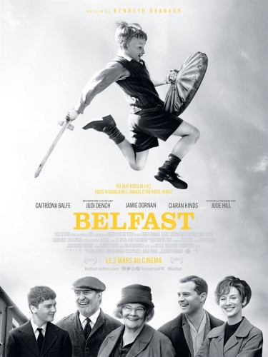 belfast de kenneth branagh,cinéma,caitriona balfe,jamie dornan,jude hill,judy dench,ciaran hinds