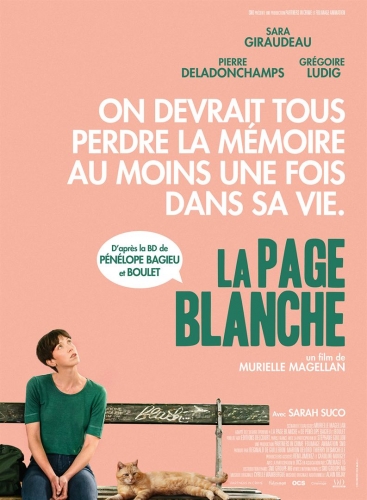 LA PAGE BLANCHE de Murielle Magella, cinéma, Sara Giraudeau, Sarah Suco, Pierre Deladonchamps, Grégoire Ludig, 