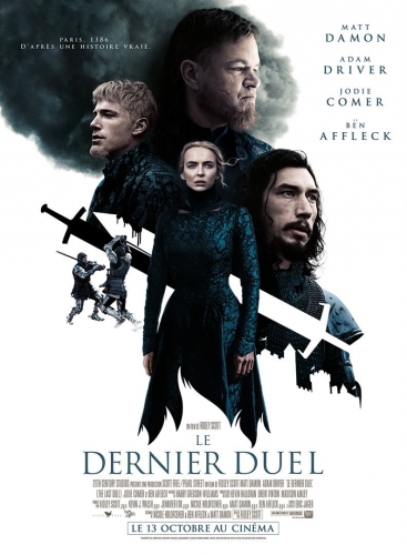 le dernier duel de ridley scott,cinéma,avec matt damon,adam driver,jodie comer,ben affleck,harriet walter