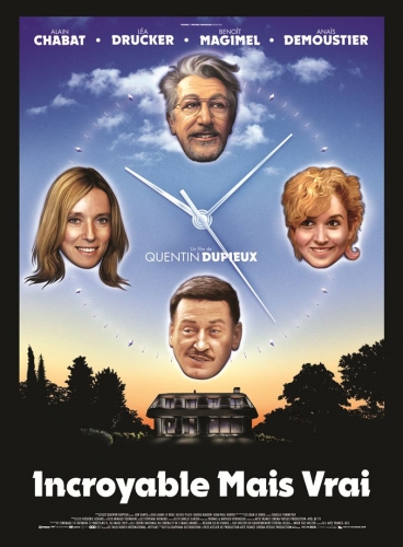 INCROYABLE MAIS VRAI de Quentin Dupieux, cinéma,  Alain Chabat, Léa Drucker, Anaïs Demoustier, Benoît Magimel