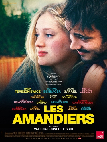 les amandiers de valeria bruni tedeschi,cinéma,nadia terszkiewicz,sofiane bennacer,louis garrel,michal lescot,clara bretheau,vassili schneider,eva danino